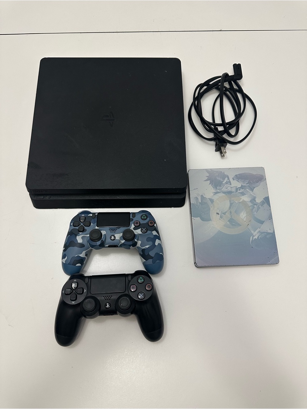 Sony PlayStation 4 Slim PS4 500GB Black Console w/ Controller & Cables